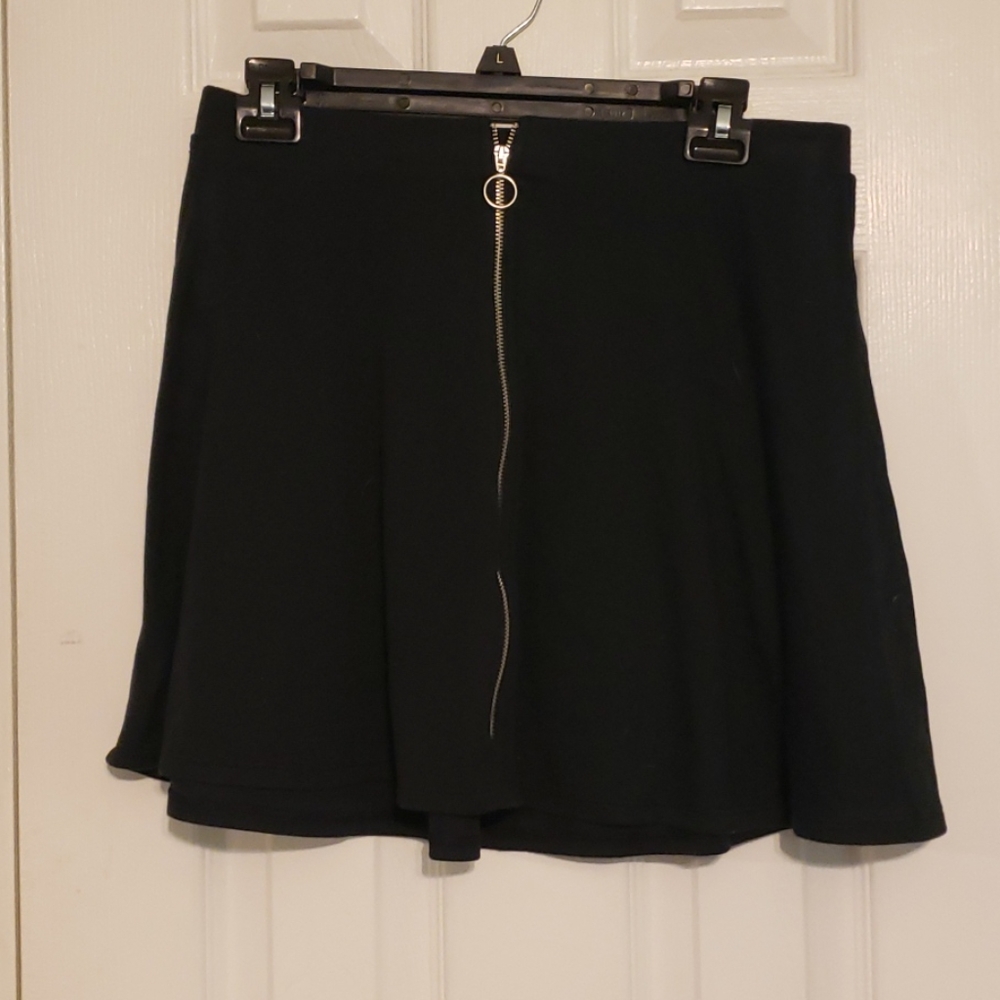 2 for 15 SO Black skirt with gold zipper
